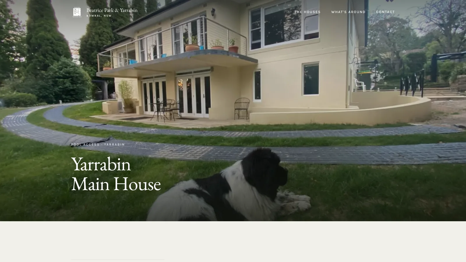 Beatrice Park & Yarrabin website screenshot 3