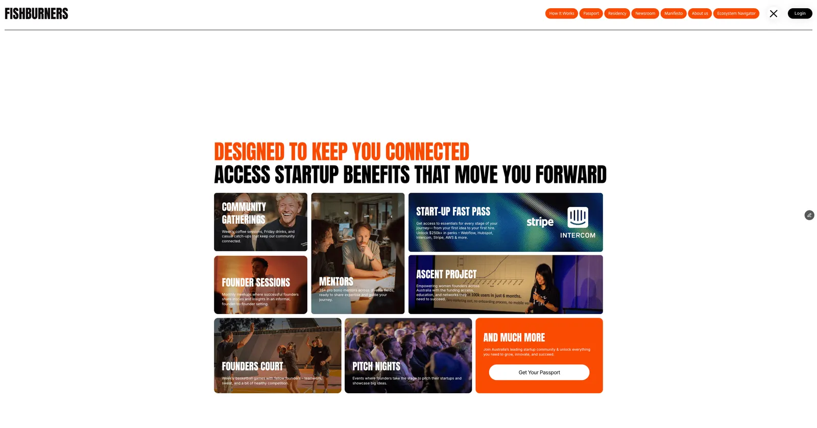 Fishburners website screenshot 4