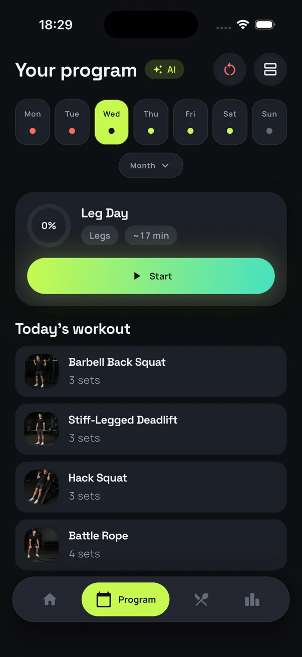 SynFit app screenshot 1